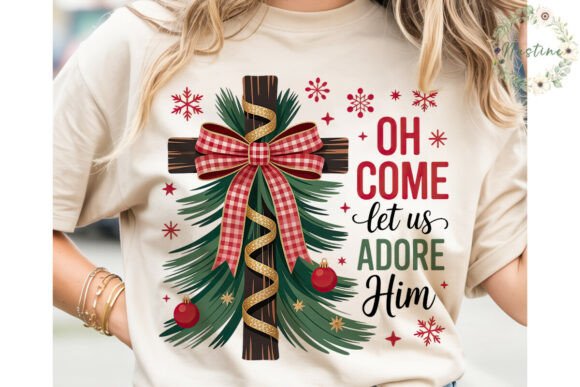 Christmas Cross Adore Him PNG Clipart: A Seller’s Review of Faith-Based Illustrations