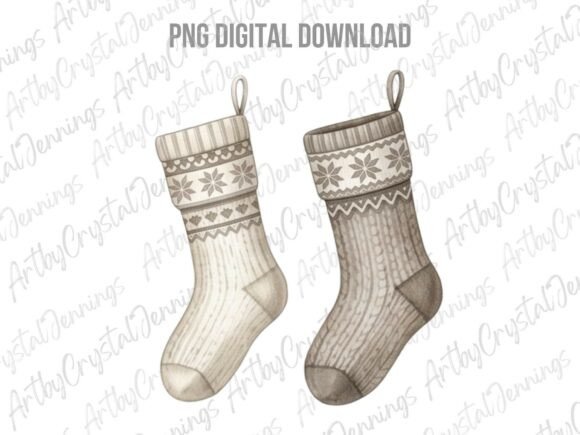 Christmas Holiday Stocking Clipart PNG Review