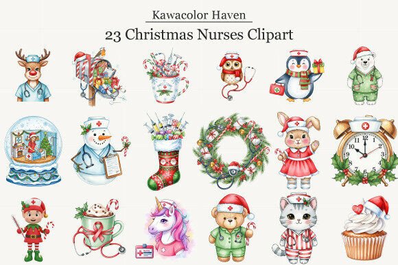 Christmas Nurses Clipart: A Designer’s Review for Seasonal Illustrations