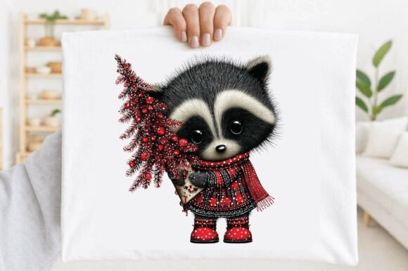 Christmas Tree Cute Raccoon Sublimation: A Review for Digital Sellers