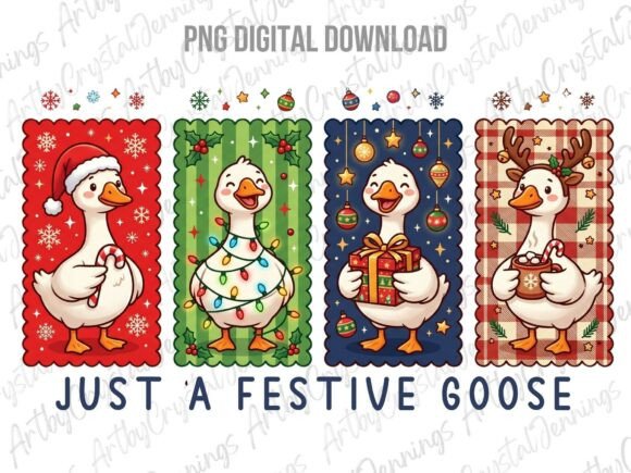 Festive Goose Christmas Holiday PNG Review