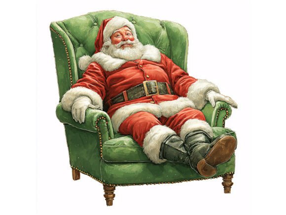 Review: 10 JPG Vintage Santa Christmas Set for Blog Graphics and Illustrations