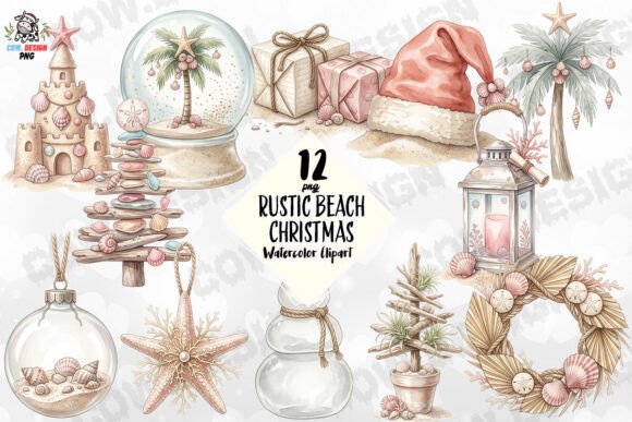 Rustic Beach Christmas PNG: A Review for Digital Product Sellers