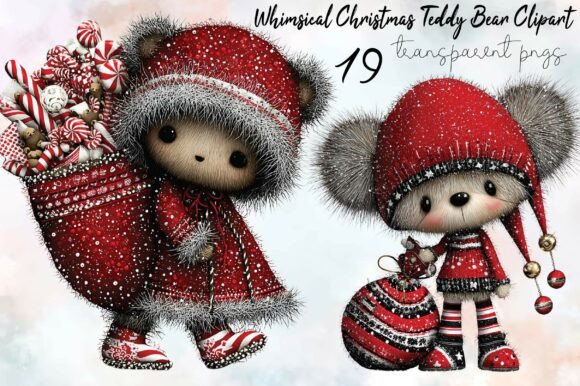 Whimsical Christmas Teddy Bear Clipart: A Seller’s Review